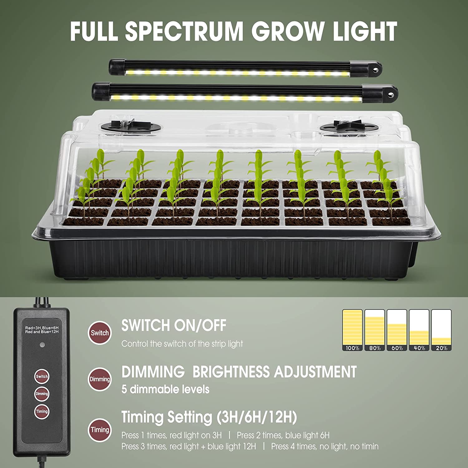 【Best 】1 Set, Seed Starter Tra - Humidity Dome Kit recensie en prijs