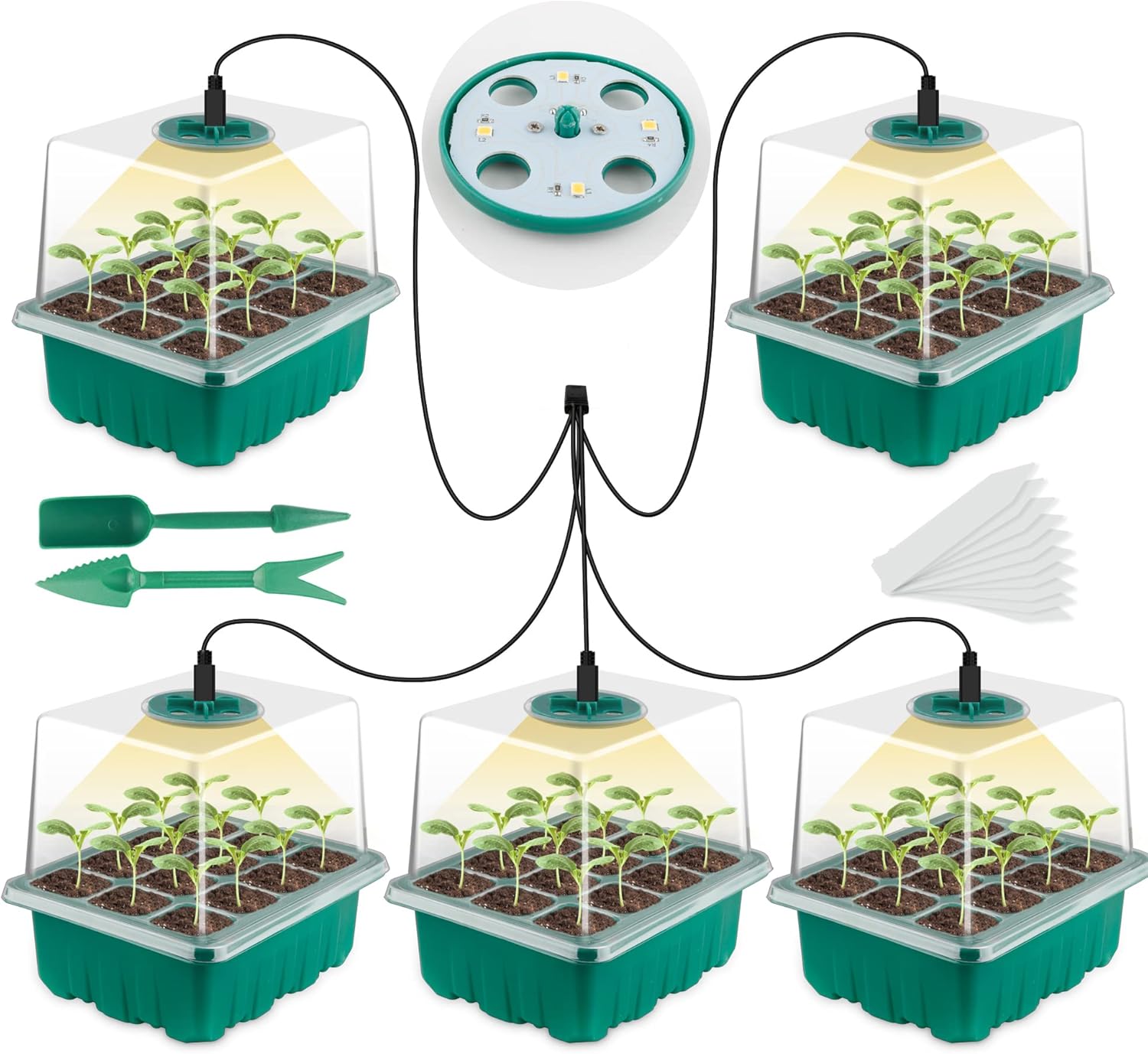 Seed Starter Tray with Grow Li - Humidity Dome Kit recensie en prijs