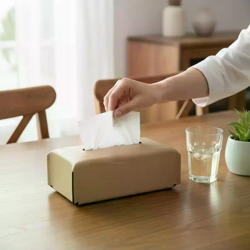 Luxury Tissue Box Leather Napk - Agar Tissue Culture recensie en prijs