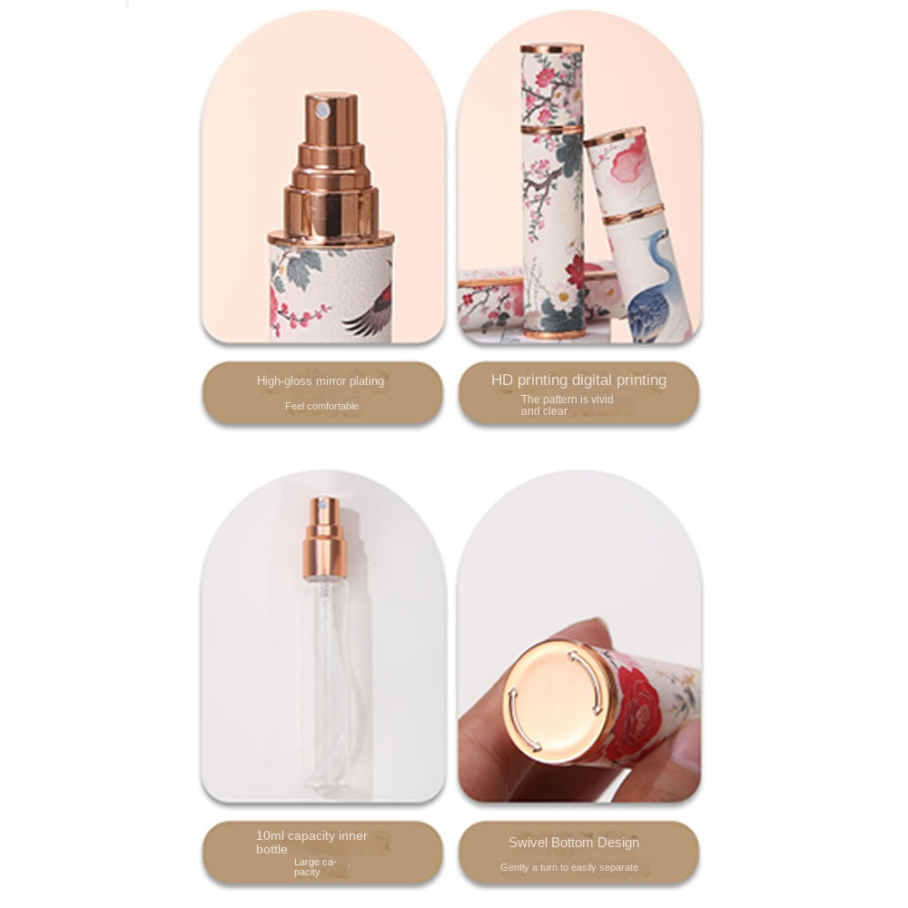 Portable PU Leather Perfume Bo - Misting Bottle Fine recensie en prijs