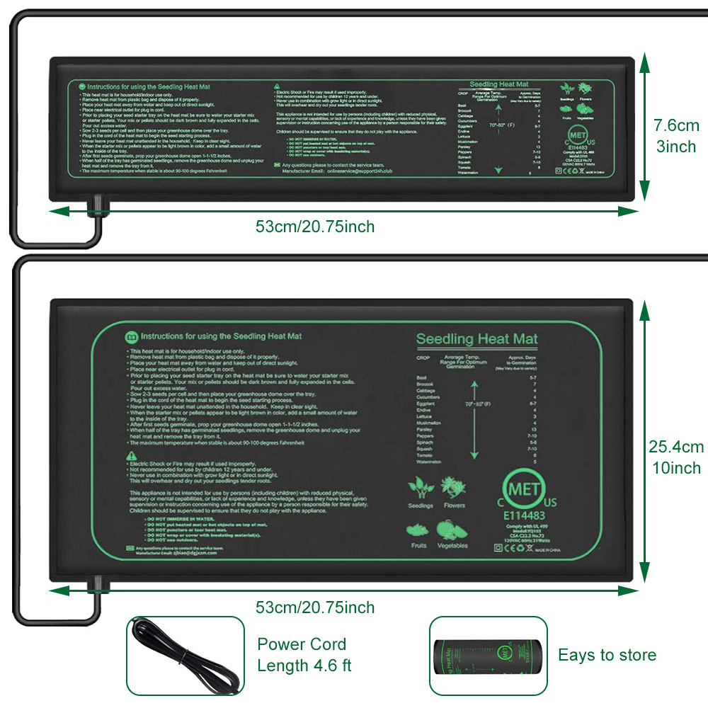 10/25/50CM Seedling Heat Mat I - Rooting Gel Clone recensie en prijs