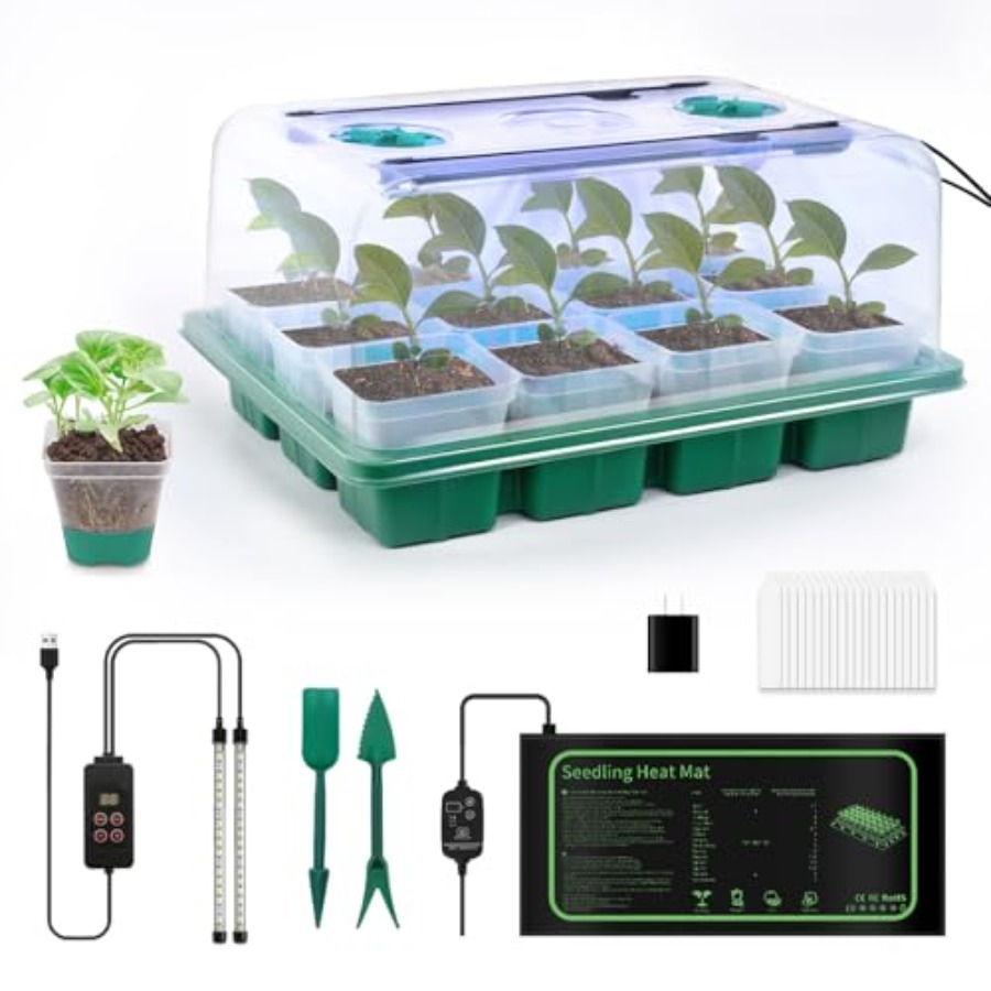 Seed Starter Kit with Grow Lig - Humidity Dome Kit recensie en prijs