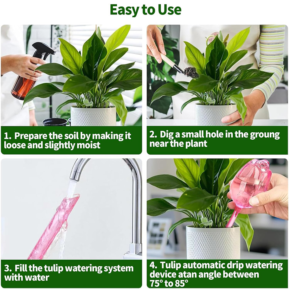 2/4pcs Tulip-Shaped Self-Water - Self Watering Insert recensie en prijs
