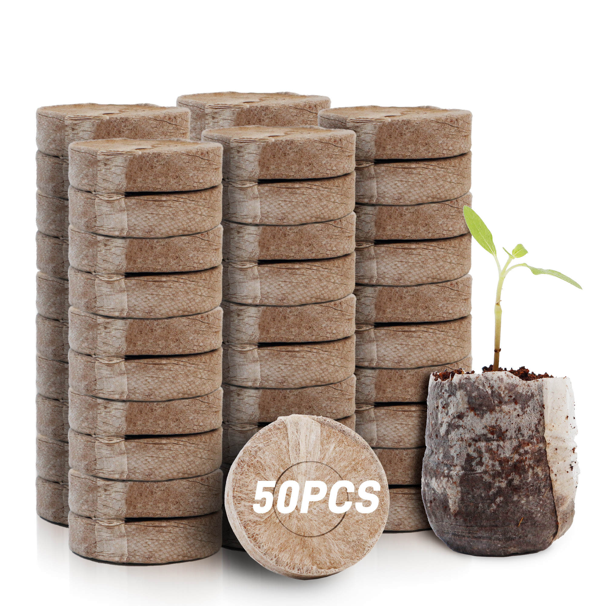 50pcs 35mm Compressed Peat Pel - Peat Pellet Tray recensie en prijs