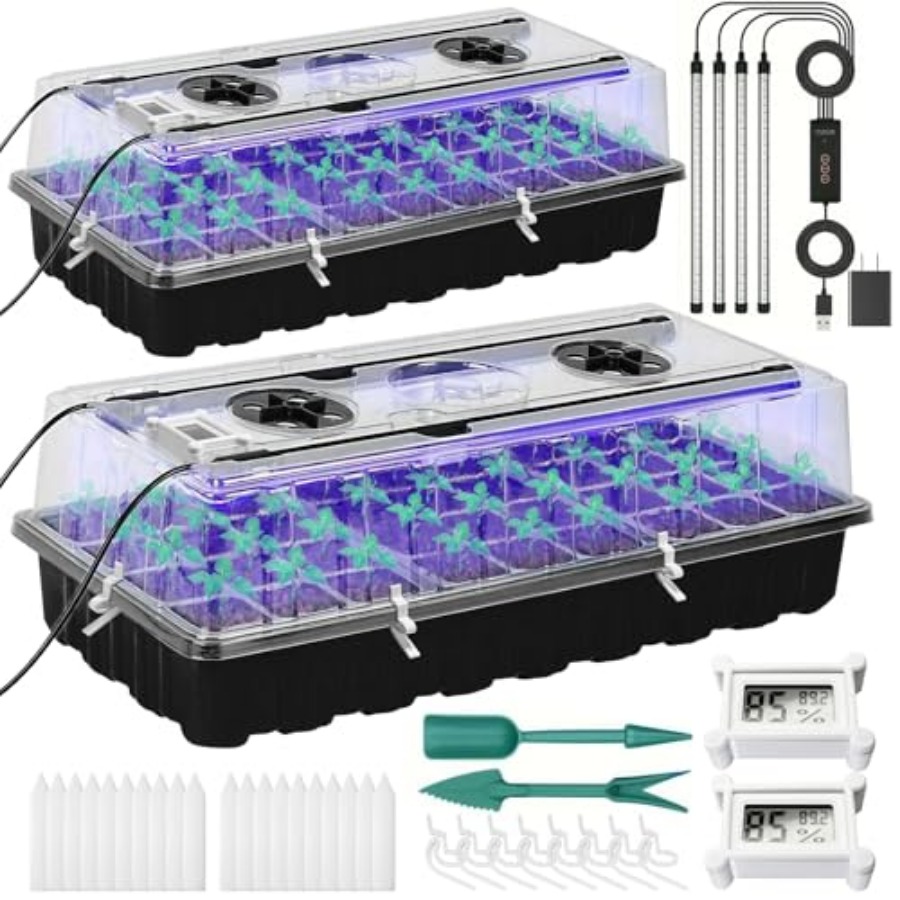 Seed Starter Tray with Grow Li - Humidity Dome Kit recensie en prijs