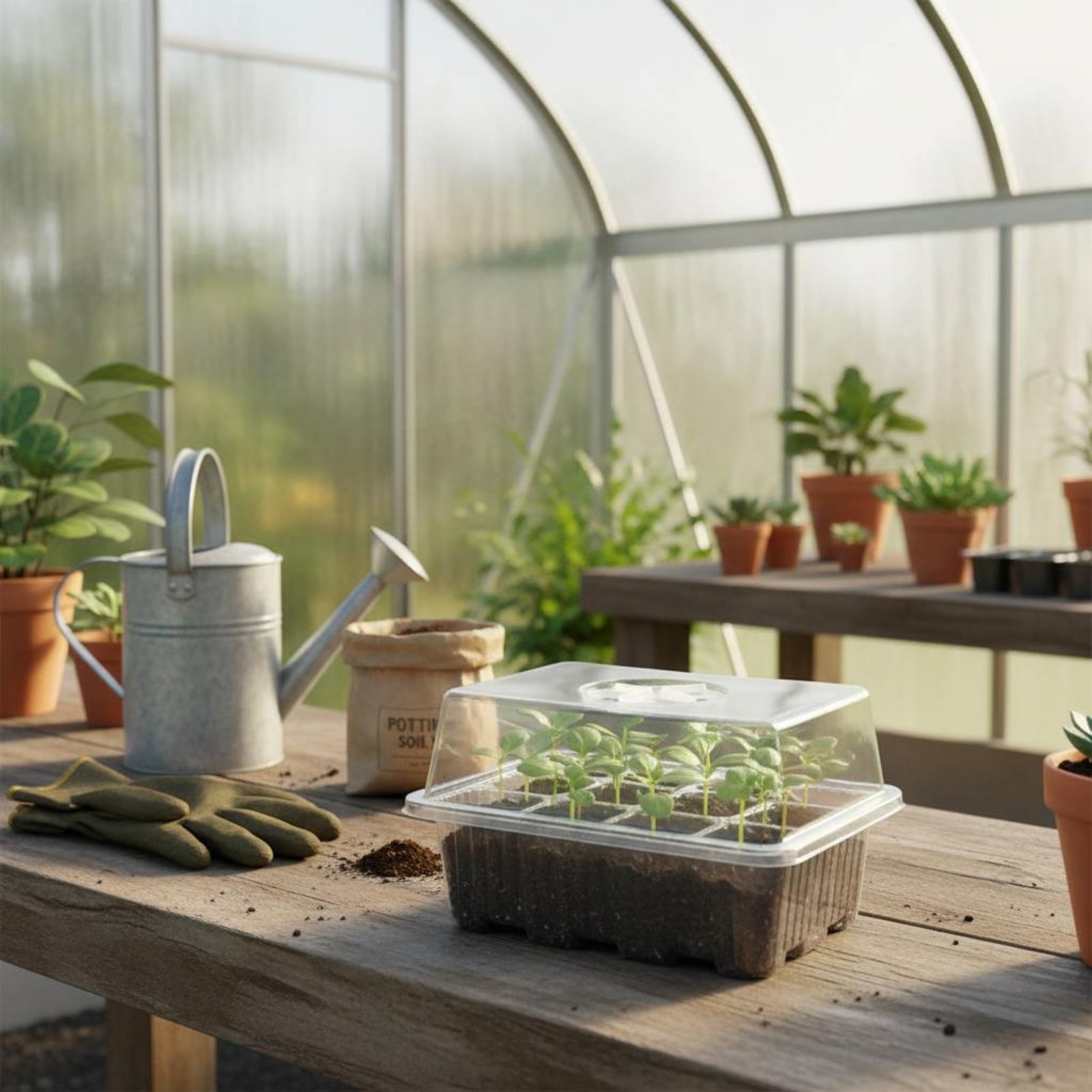 12 Compartment Germination Tra - Humidity Dome Kit recensie en prijs
