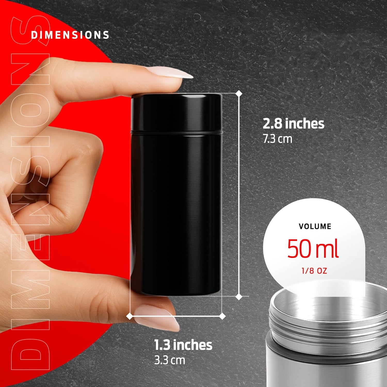 50ml Smell Proof Aluminum Jar  - Misting Bottle Fine recensie en prijs