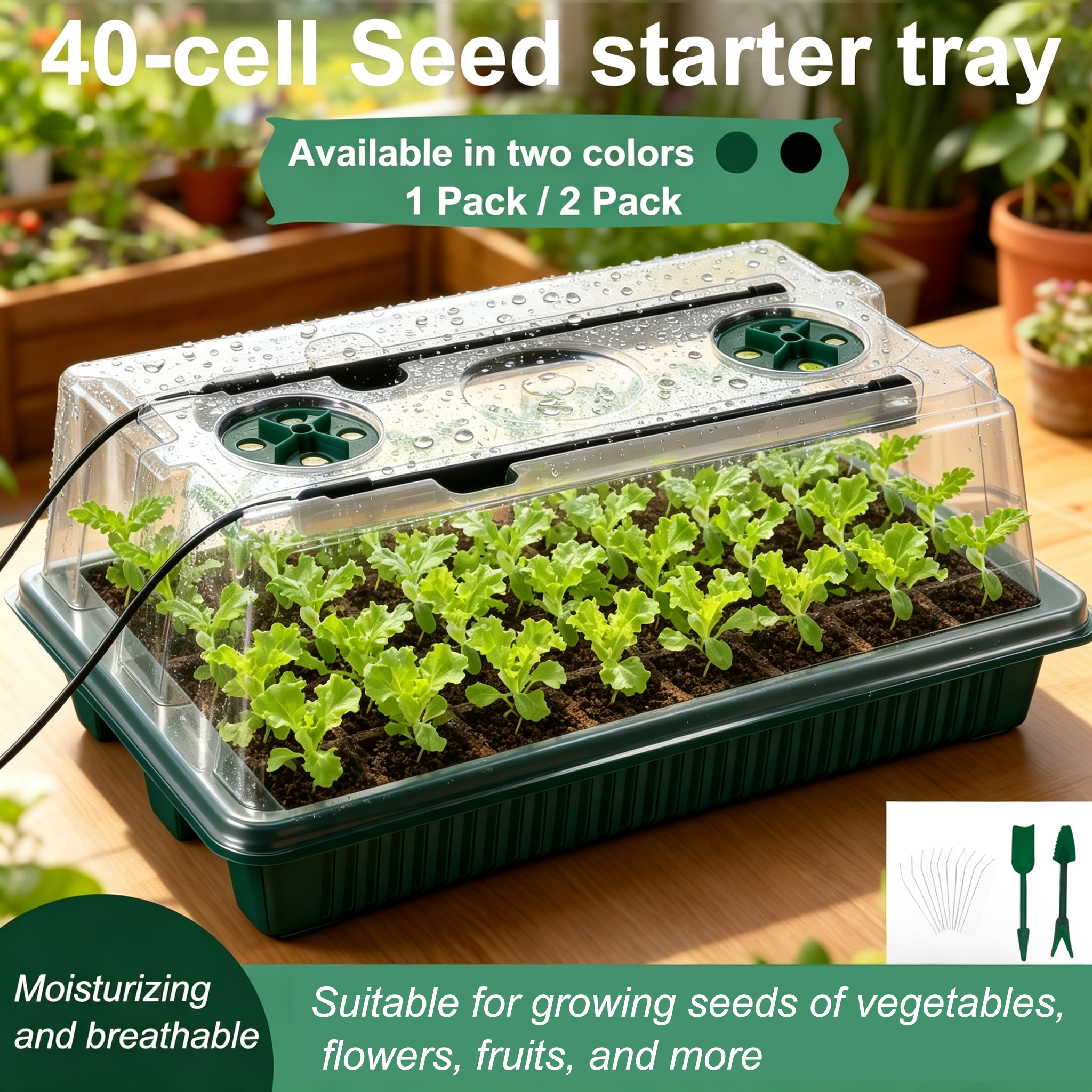 Seed Starter Tray with Grow Li - Humidity Dome Kit recensie en prijs