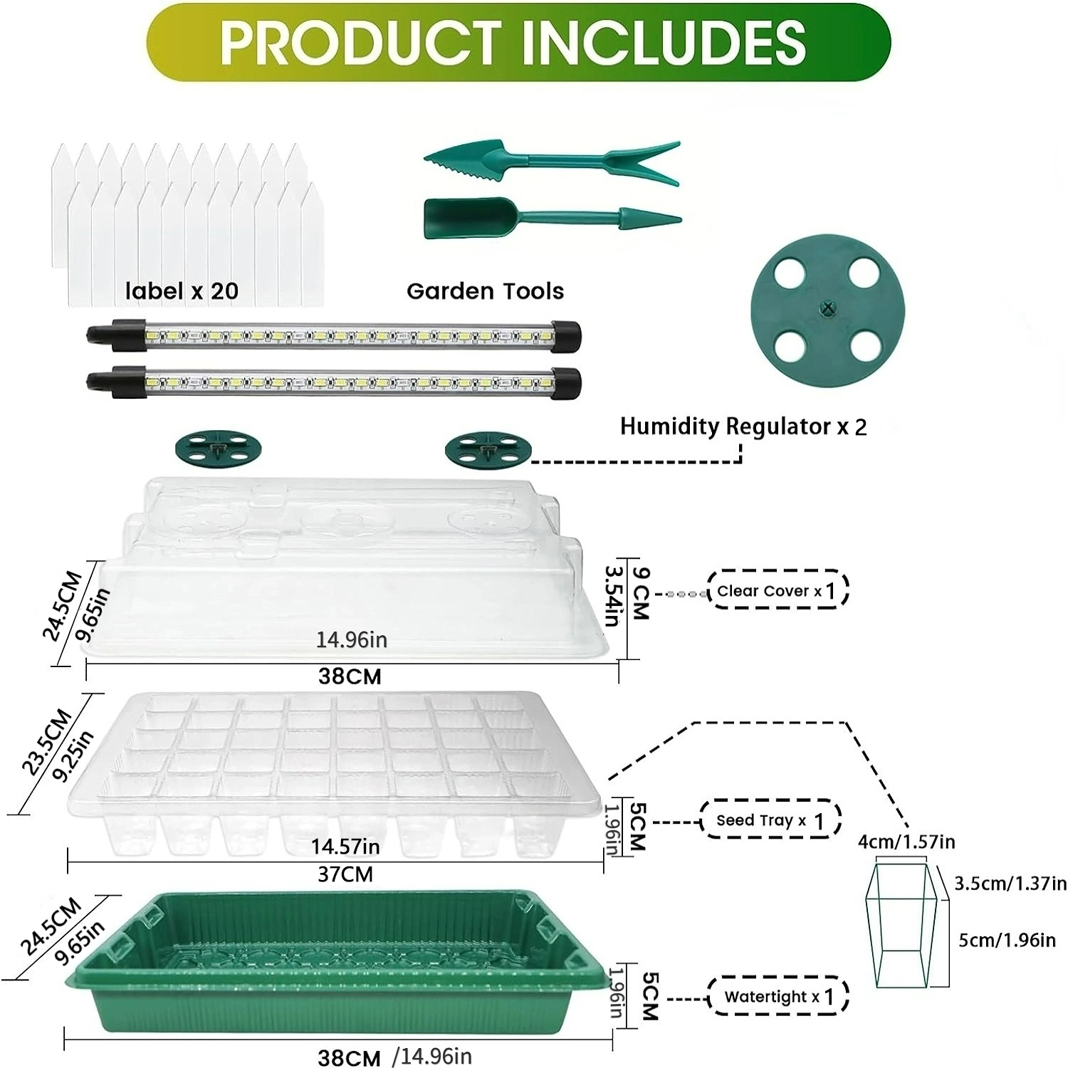 Seed Starter Tray with Grow Li - Humidity Dome Kit recensie en prijs