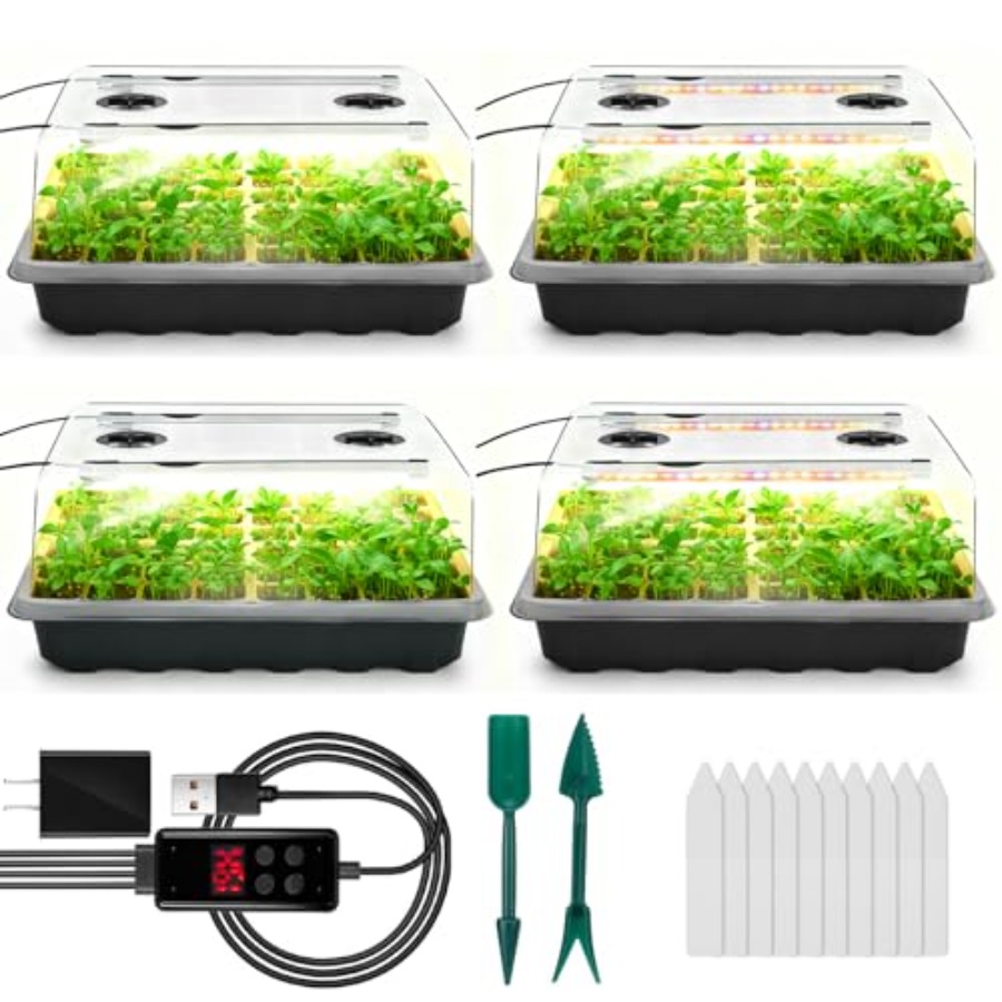 Seed Starter Tray with Grow Li - Humidity Dome Kit recensie en prijs
