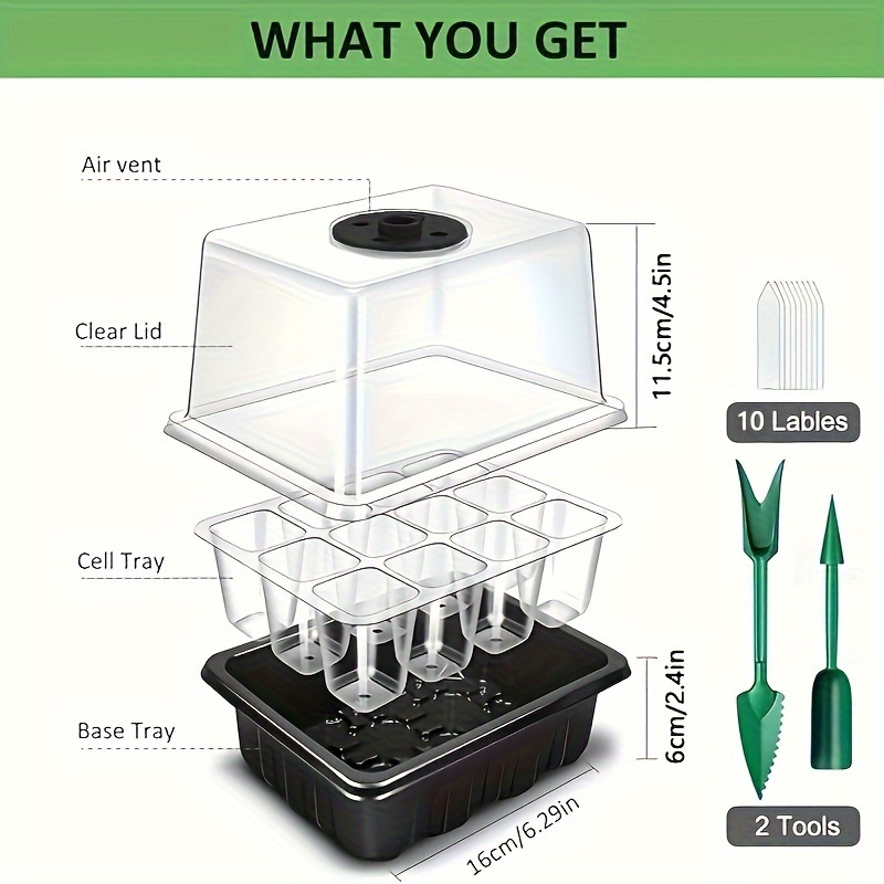 Seedling Starter Kit 1/2/3 Set - Humidity Dome Kit recensie en prijs