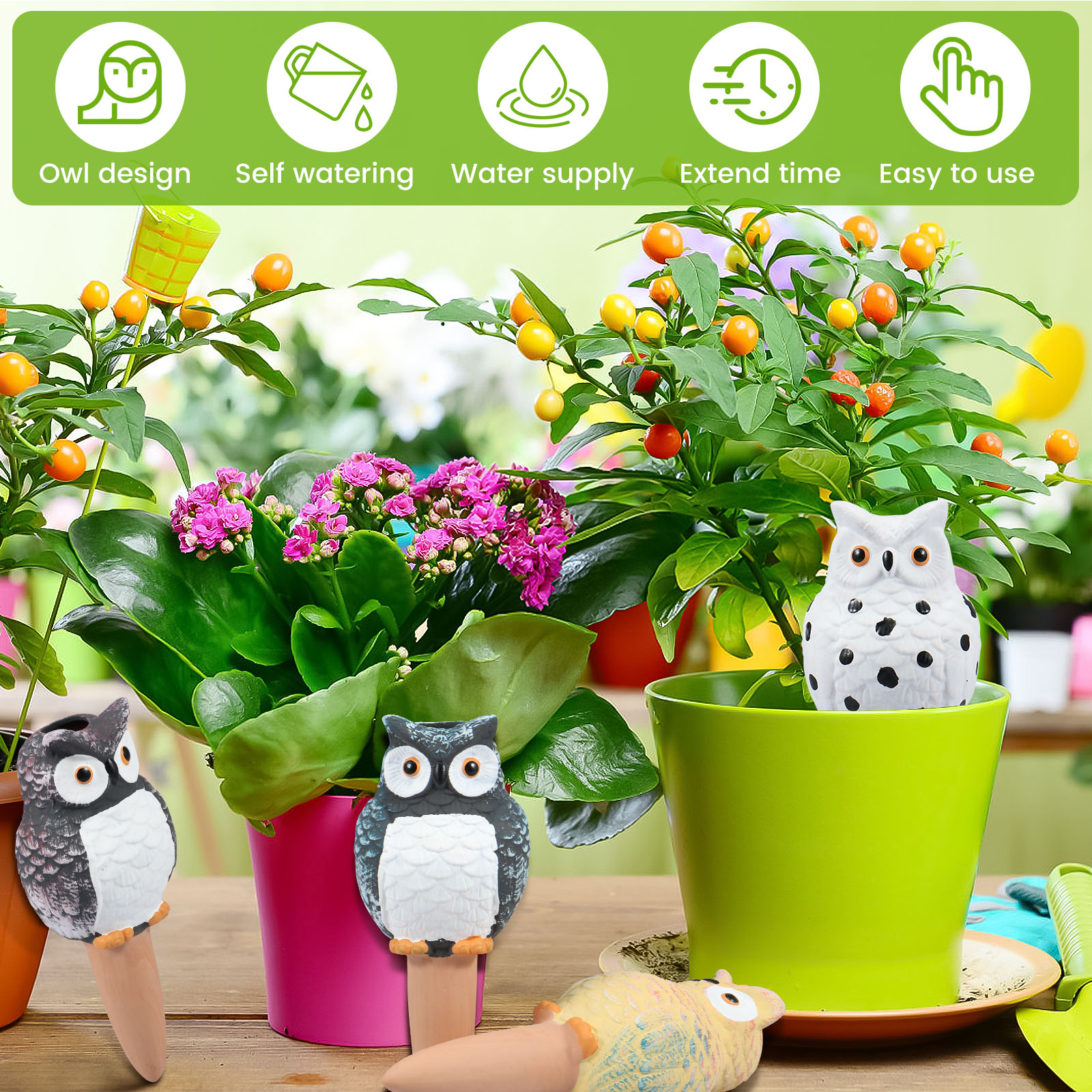 4Pcs Self-Watering Spikes Dive - Self Watering Insert recensie en prijs