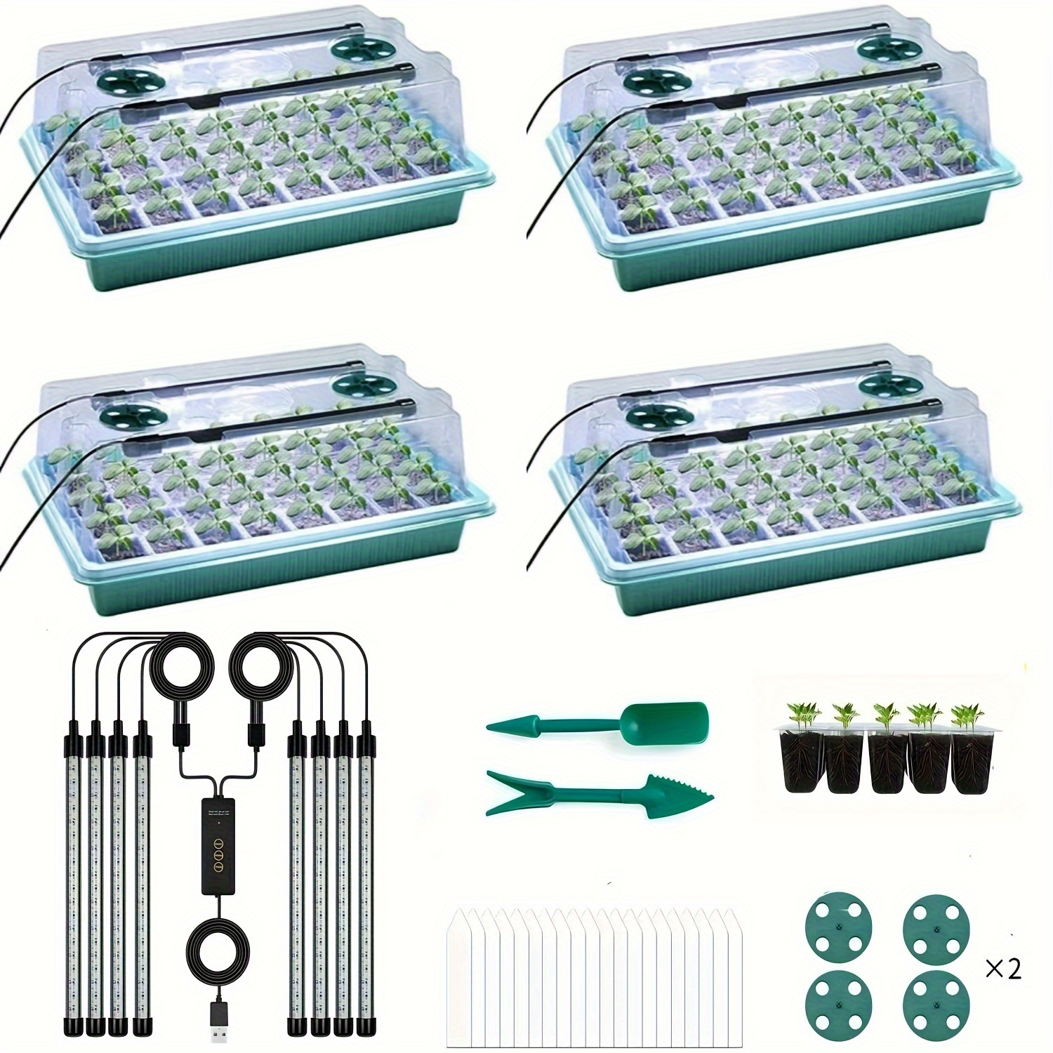 4-Pack Seed Starter Tray Kit 1 - Humidity Dome Kit recensie en prijs