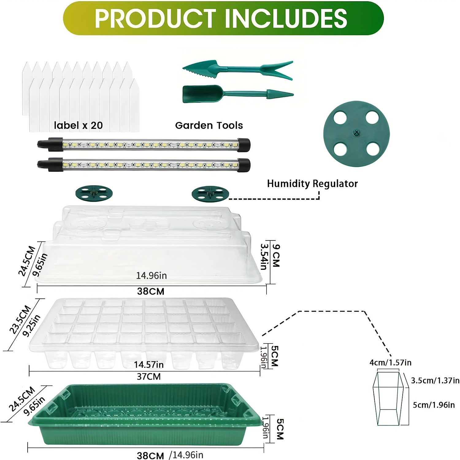 4-Pack Seed Starter Tray Kit 1 - Humidity Dome Kit recensie en prijs
