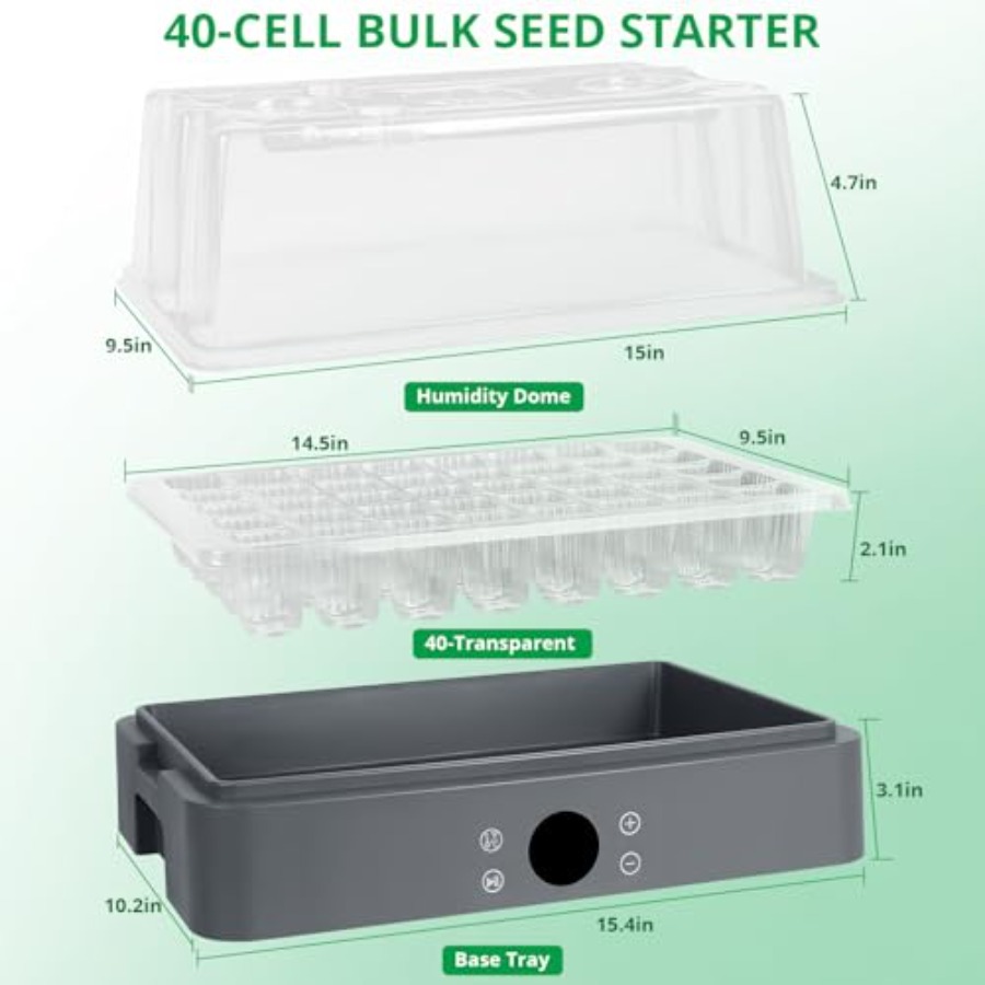 Seed Starter Tray with Grow Li - Humidity Dome Kit recensie en prijs