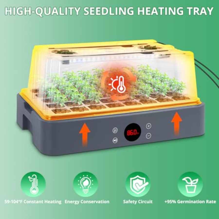 Seed Starter Tray with Grow Li - Humidity Dome Kit recensie en prijs