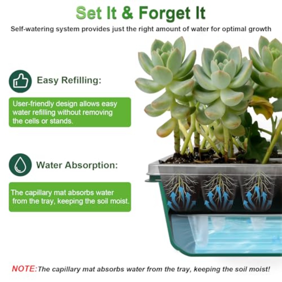 Seed Starter Tray with Grow Li - Humidity Dome Kit recensie en prijs