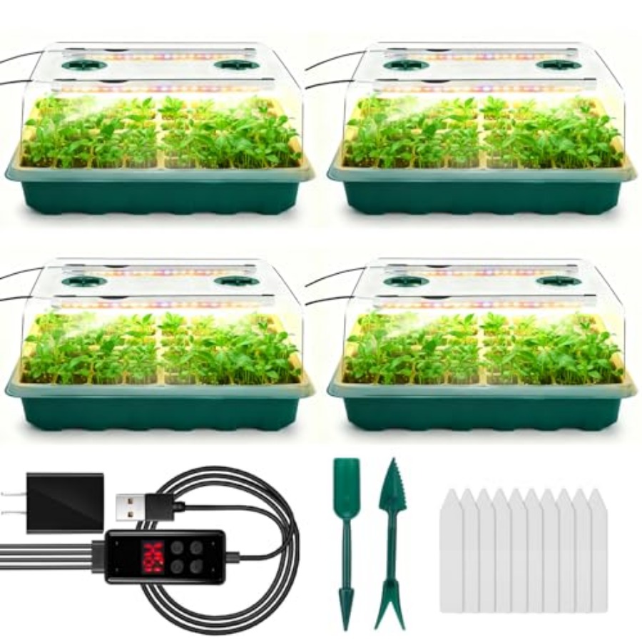 Seed Starter Tray with Grow Li - Humidity Dome Kit recensie en prijs