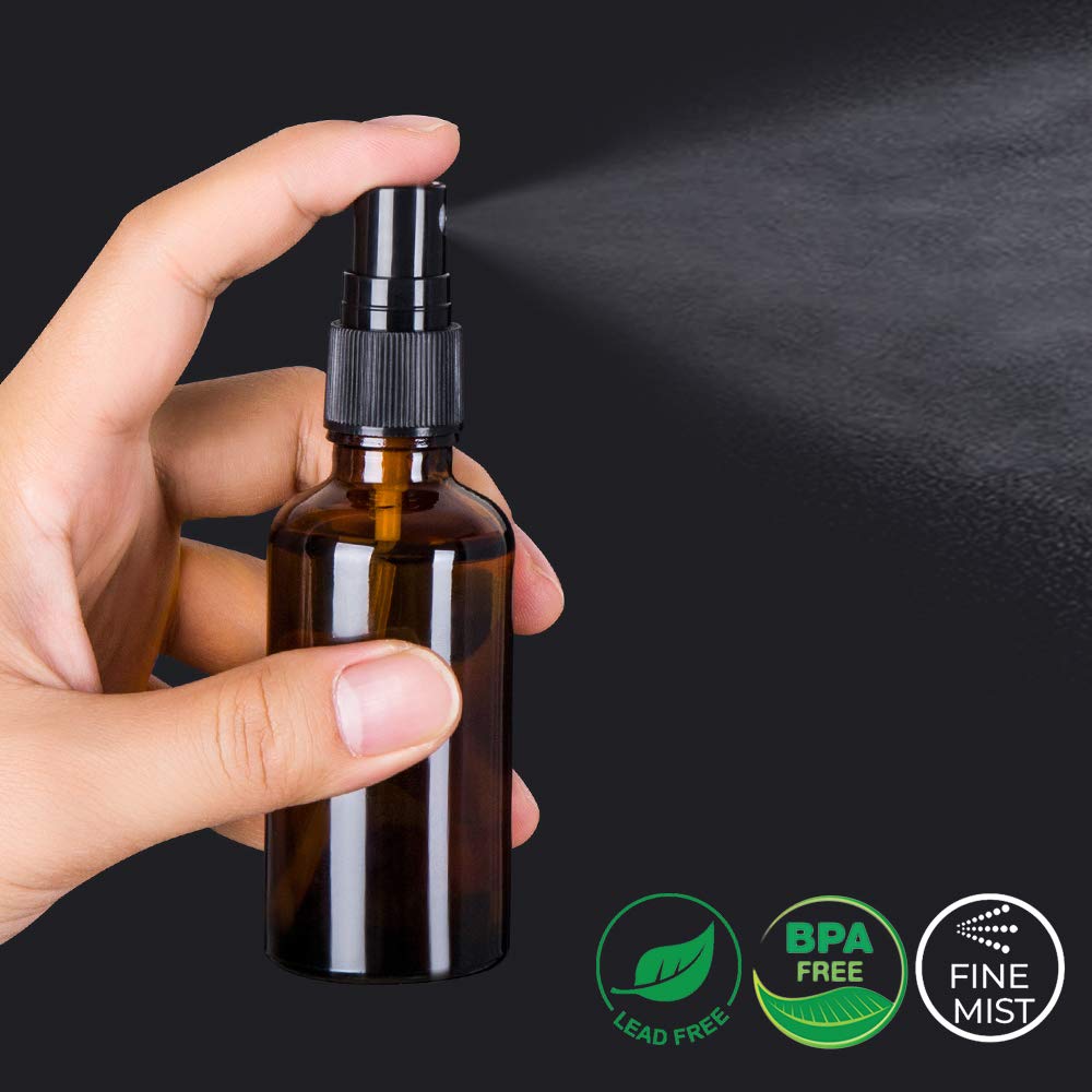 4pcs 50ml Amber Glass Spray Bo - Misting Bottle Fine recensie en prijs