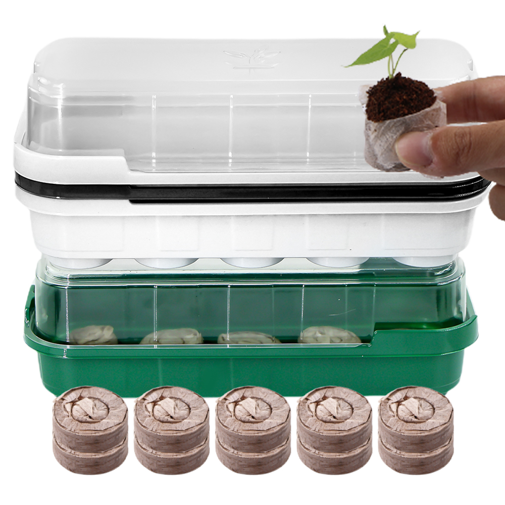10 Cells Seedling Trays Germin - Peat Pellet Tray recensie en prijs