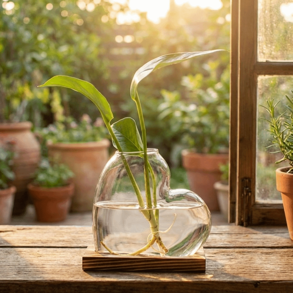 Transparent Hydroponic Glass V - Propagation Station Vase recensie en prijs